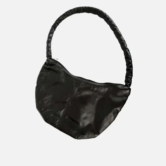 Vintage Black Hobo Bag with Floral Embroidery - Picture 14 of 16